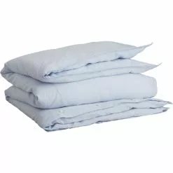 Gant Home Cotton Linen Pussilakana 150x210 Cm, Vaaleansininen