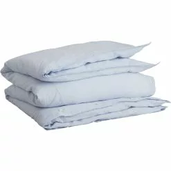 Gant Home Cotton Linen Pussilakana 220x220 Cm, Vaaleansininen