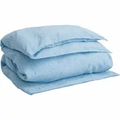 Gant Home Cotton Linen Pussilakana Silver Lake Blue, 220x220 Cm