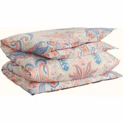 Gant Home Key West Paisley Pussilakana 220x220 Cm, Guava Orange