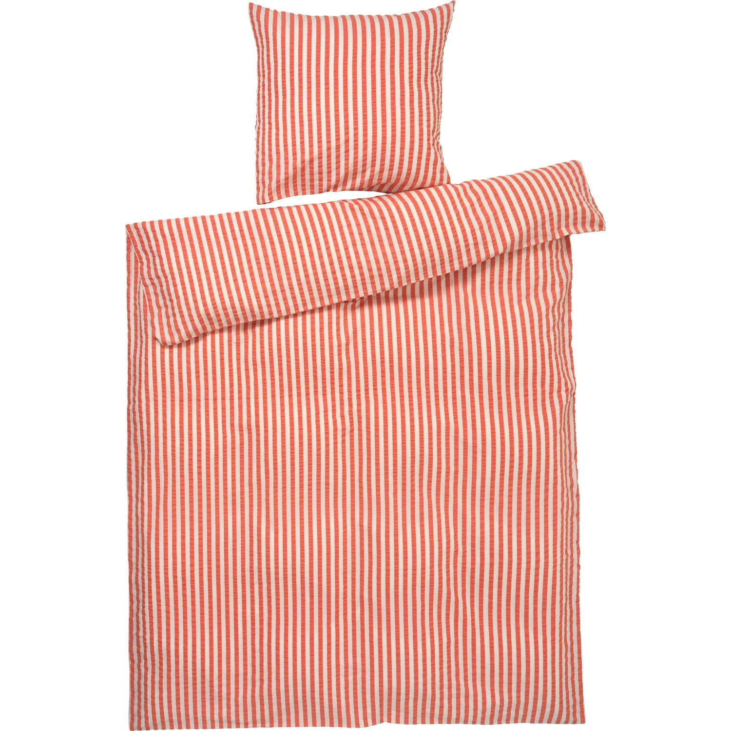 Juna Bæk & Bølge Lines Vuodevaatteet 140x200 Cm, Chili / Birch