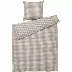 Juna Bæk & Bølge Vuodevaatteet 140x200 + 60x63 Cm, Harmaa