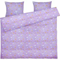 Juna Grand Pleasantly Pussilakanasetti 200x220 + 60x63 Cm, Laventelinsininen