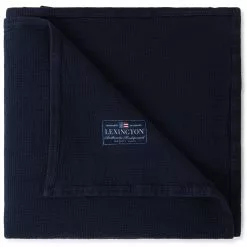 Lexington Quilted Jacquard Päiväpeite Tummansininen, 260x240 Cm