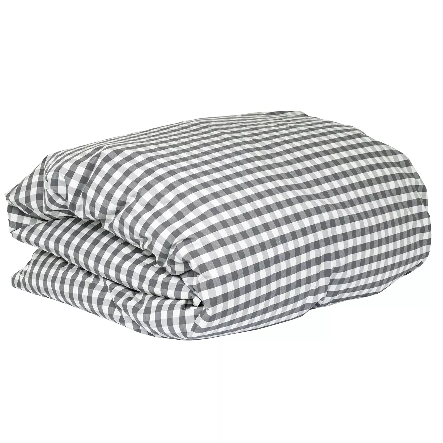 Mille Notti Casella Pussilakana 140x200 Cm, Ivory/Tummanharmaa