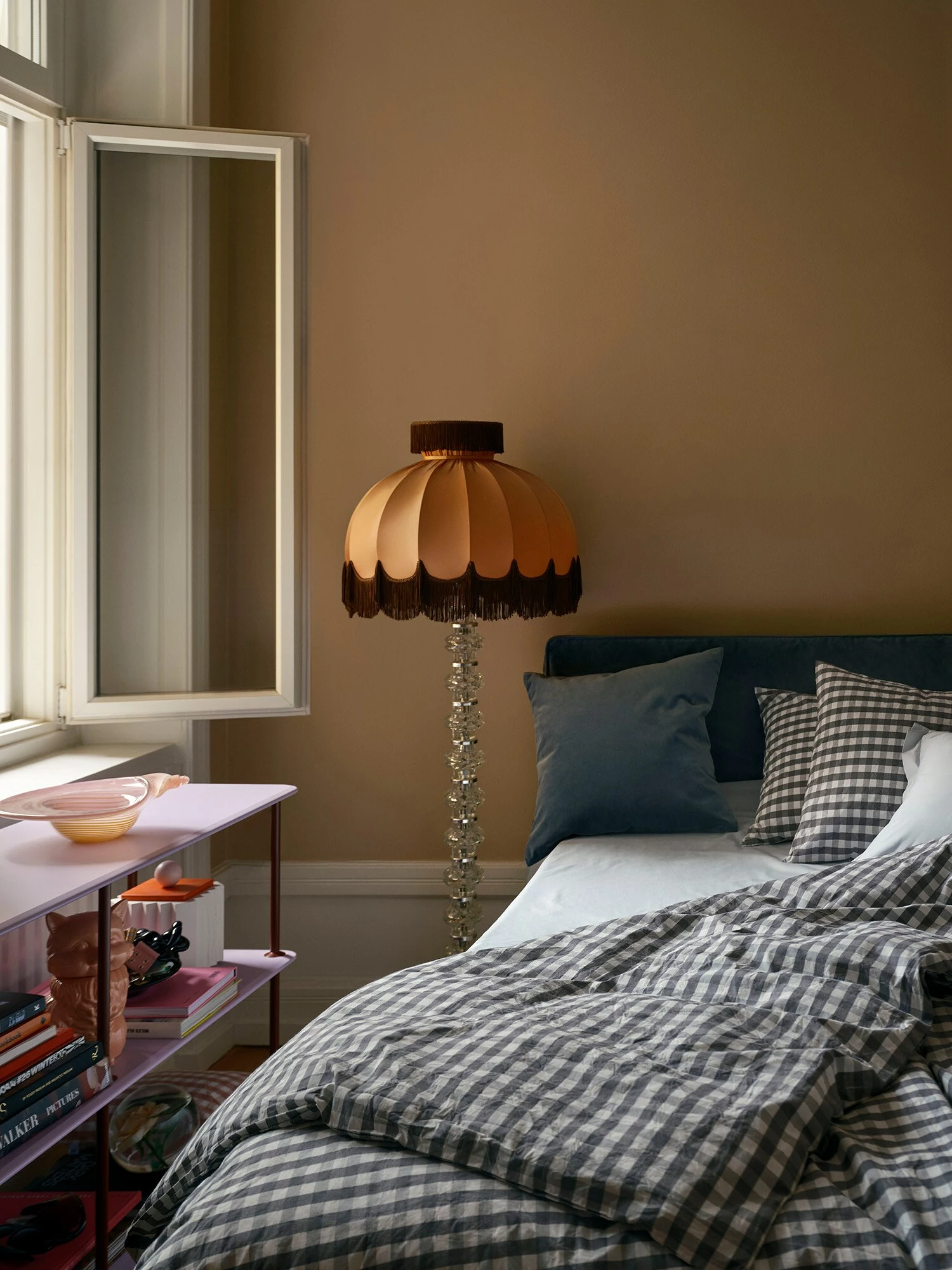 Mille Notti Casella Pussilakana 140x200 Cm, Ivory/Tummanharmaa - Image 2